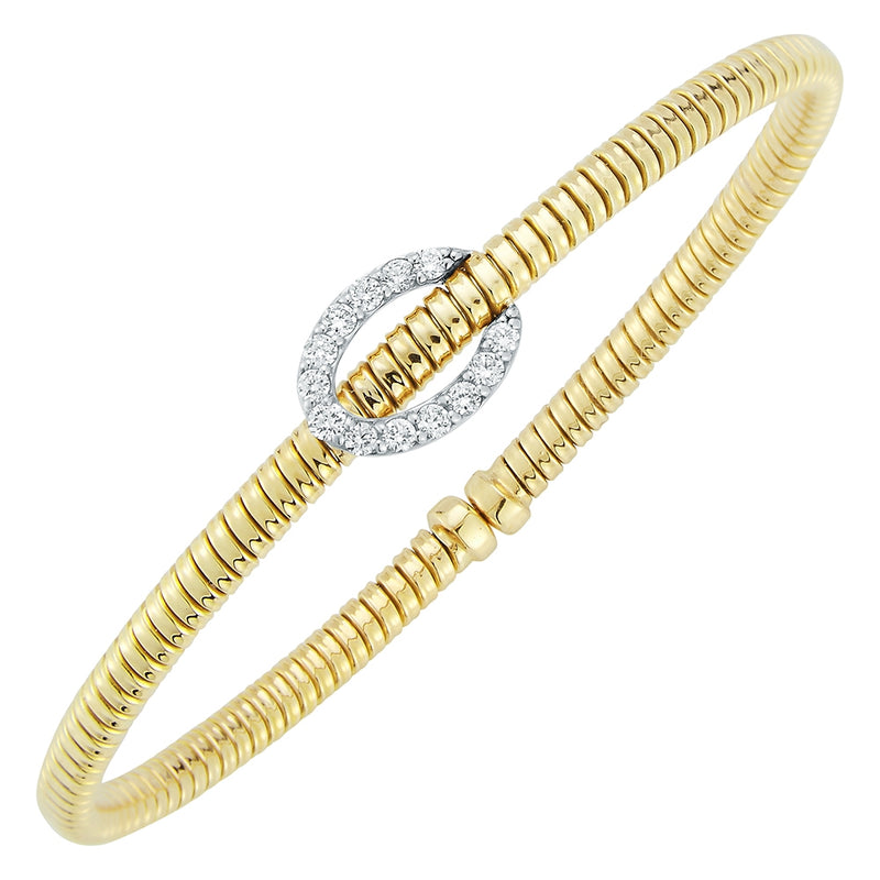 18KY 0.30 CTW Diamond Bangle