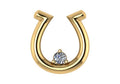 14K Yellow Gold Horseshoe Pendant