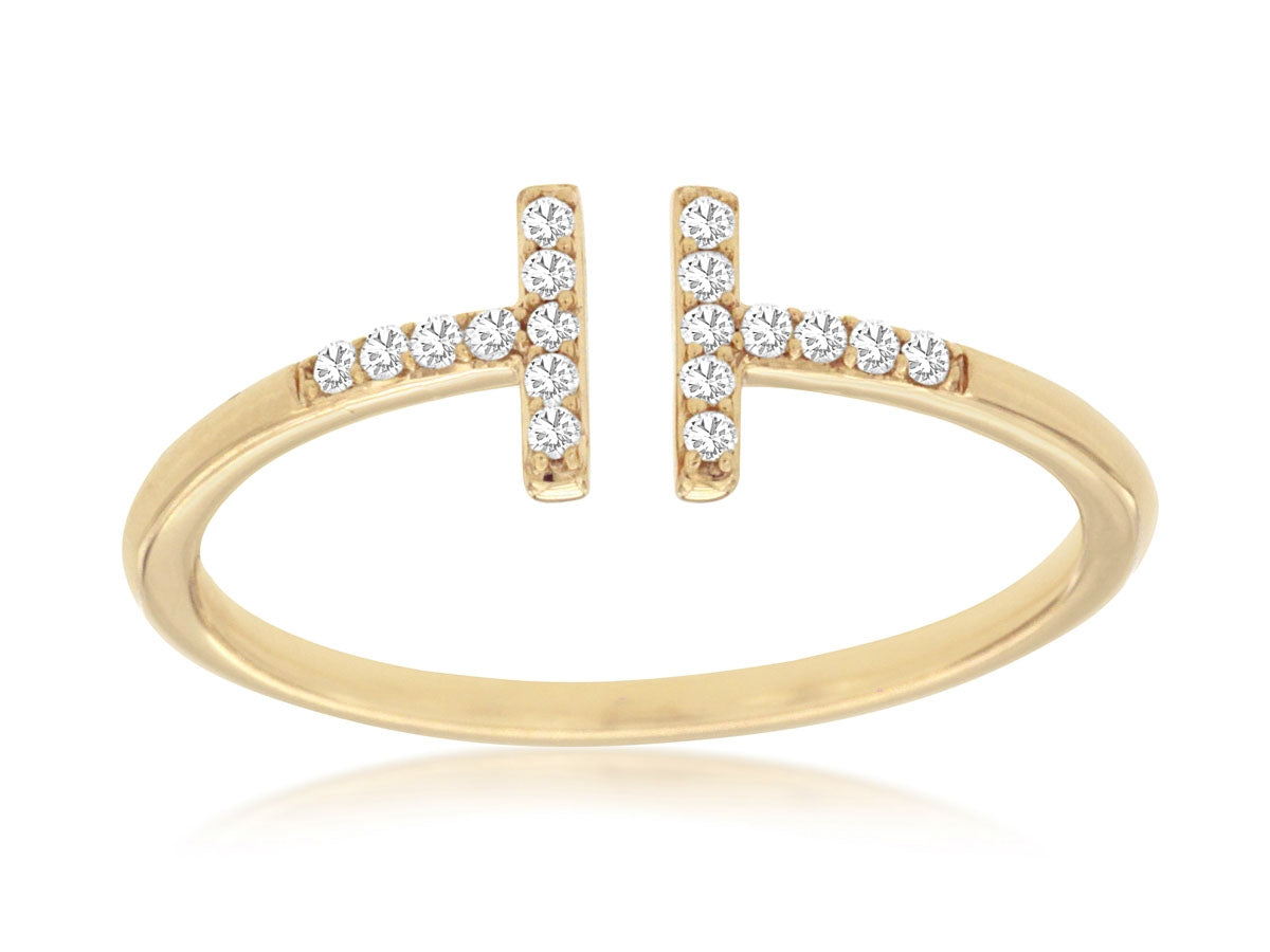 14KY T Diamond Ring
