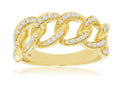 1/3 CTW Diamond Pavé Gold Link Chain Fashion Ring