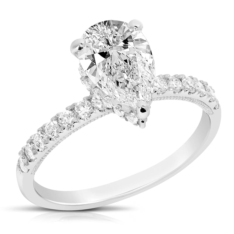 1.93 ctw Pear Lab Grown Diamond Engagement Ring
