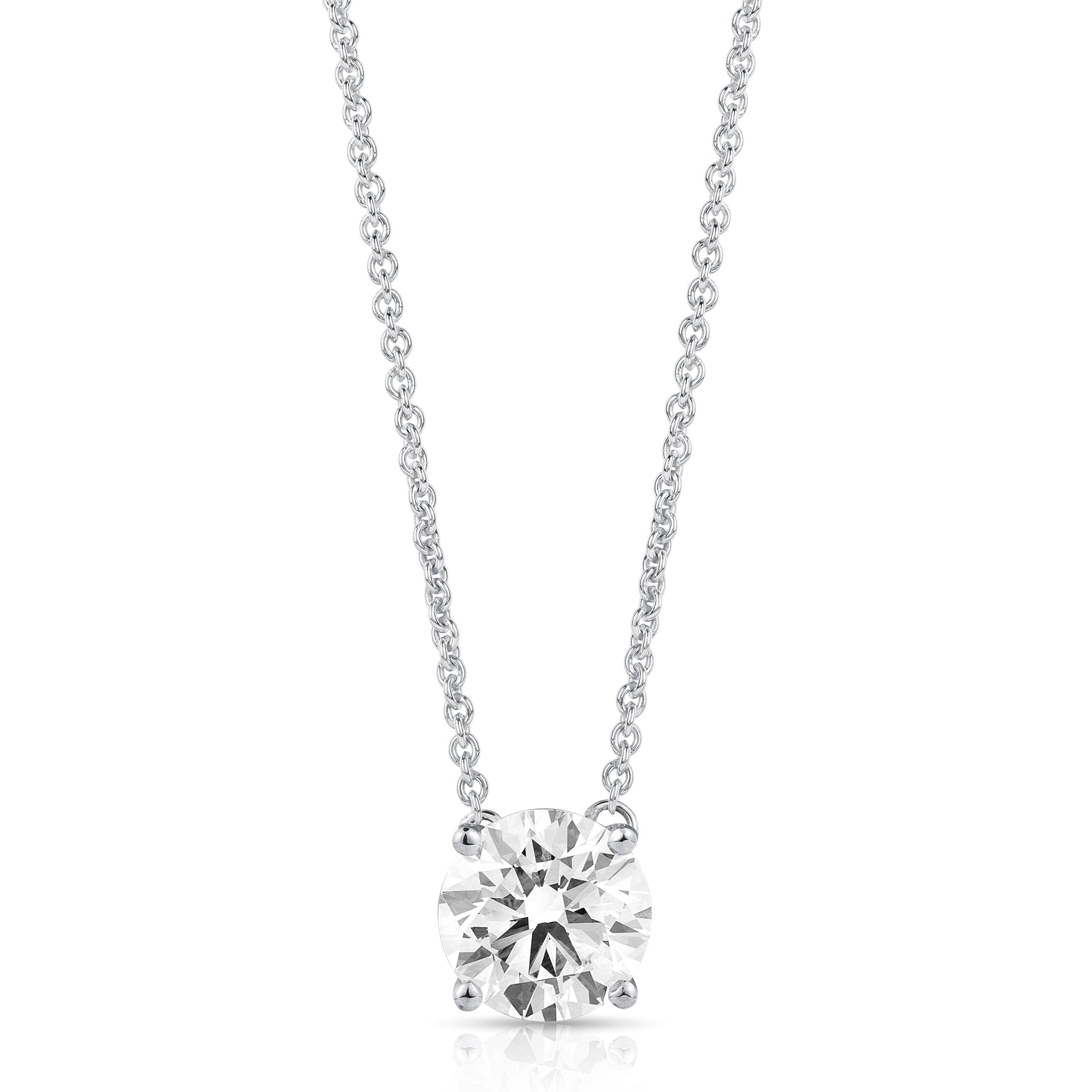 2 CTW Lab Grown Diamond Pendant 14KW
