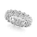 2.30ct Oval Lab Grown Diamond Eternity 14KW