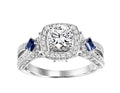 3/4 Carat TW Sapphire & Diamond Engagement Setting