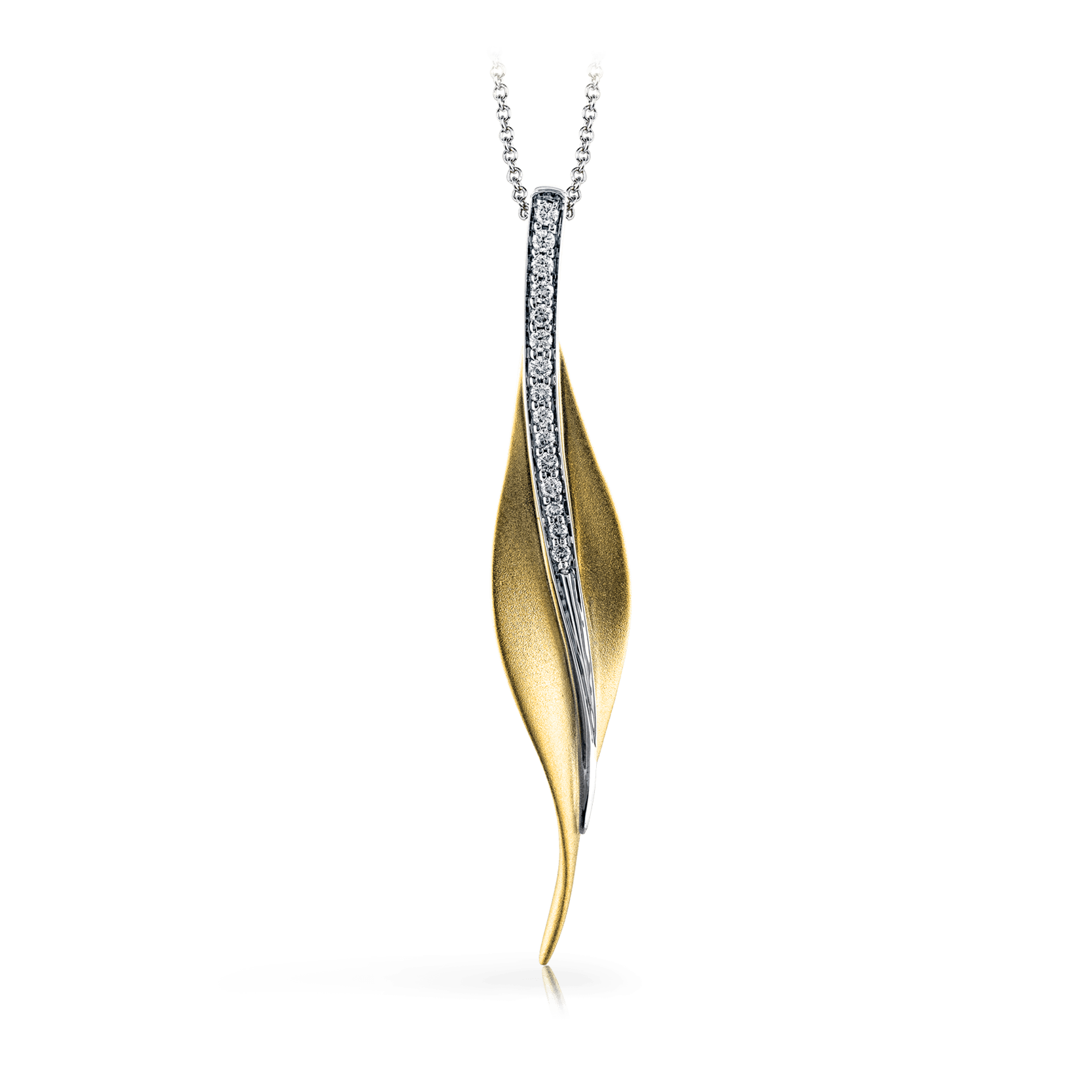 Simon G Leaf Pendant DP113-Y