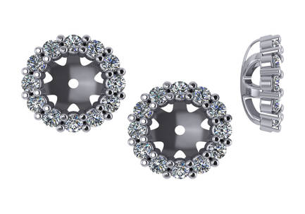 1/2 CTW Diamond Earring Jackets