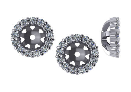 1/4 CTW Diamond Earring Jackets