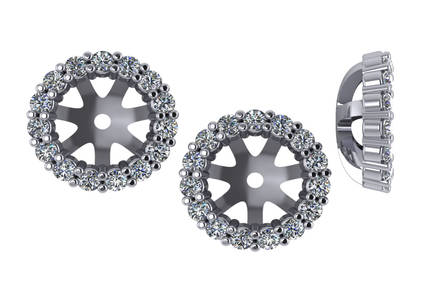 1/3 CTW Diamond Earring Jackets