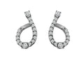 Pear Shape Diamond Hoop Earrings