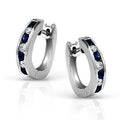 Simon G Channel Set Sapphire & Diamond Loops