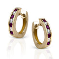 Simon G Channel Set Ruby & DIamond Loops