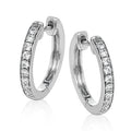 Simon G 18KW 1/3 ctw Diamond Hoops