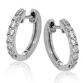 Simon G .33 CTW Bead Set Loop Earrings