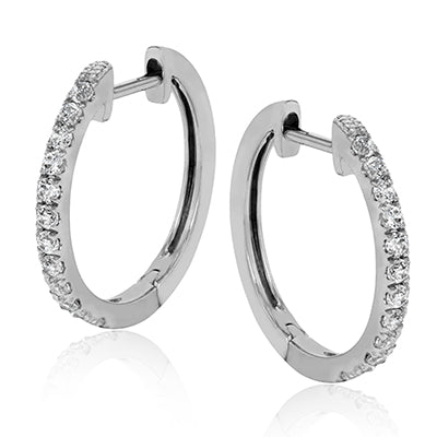 Simon G Diamond Hoop Earrings