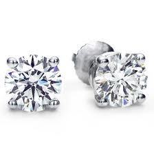 1 CTW Good Quality Diamond Stud Earrings