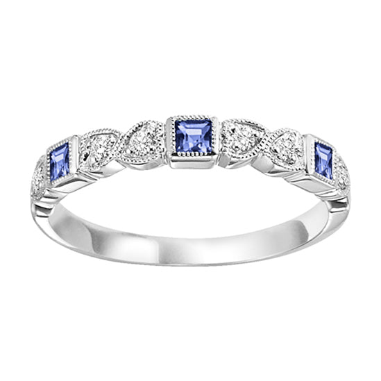 10K Stackable Ring - SAPPHIRE