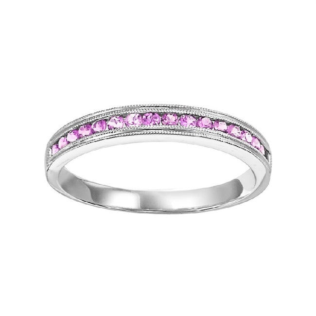 Pink Sapphire Stackable Ring FR1031