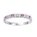 10KW Ruby & Diamond Stackable Ring