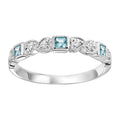 10K Mixable Ring - BLUE TOPAZ