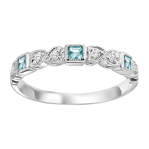 10K Mixable Ring - BLUE TOPAZ