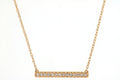 14KY Diamond Bar Necklace