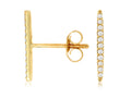 14KY Diamond Bar Earrings