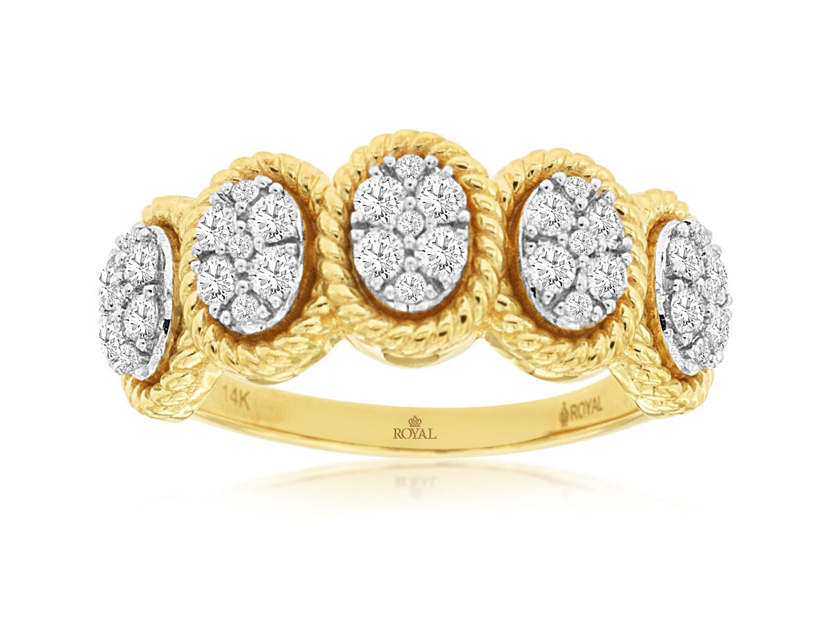 Oval Diamond Fashion Ring