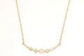 14KY 0.25CTW Diamond Curved Pendant