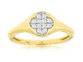 Clover Leaf Diamond Ring