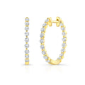 Brilliant 14K Yellow Gold 1.00 CTW Hoops