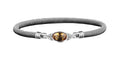 Sterling Silver Citrine & Lab Diamond Mesh Bracelet