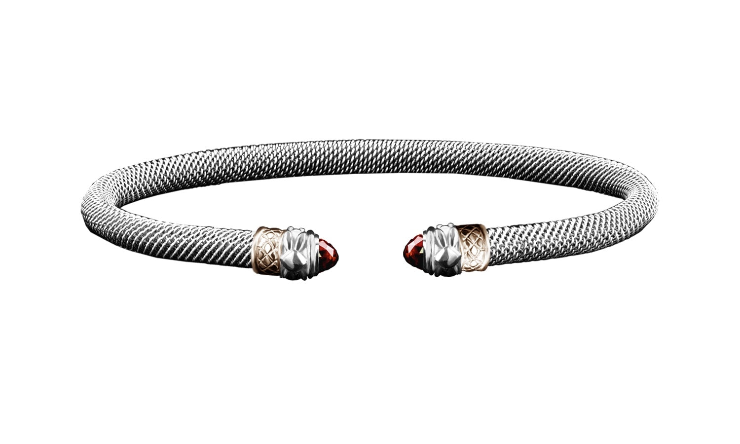 Sterling Silver White Topaz Lab Grown Diamond Bracelet