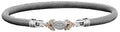 Sterling Silver 14K YG Lab Diamond Petal Bracelet