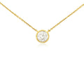 0.50CTW 14K YG Lab Diamond Solitaire Pendant