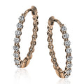 Simon G 18K Rose Gold Diamond earrings