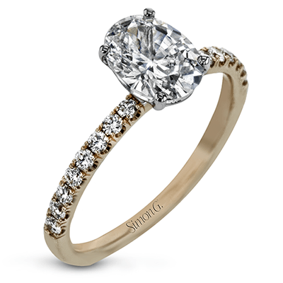 Simon G Oval Engagement Setting LR1083-OV