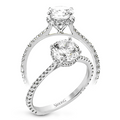 Underhalo Engagement Ring: Hidden Sparkle & Pavé