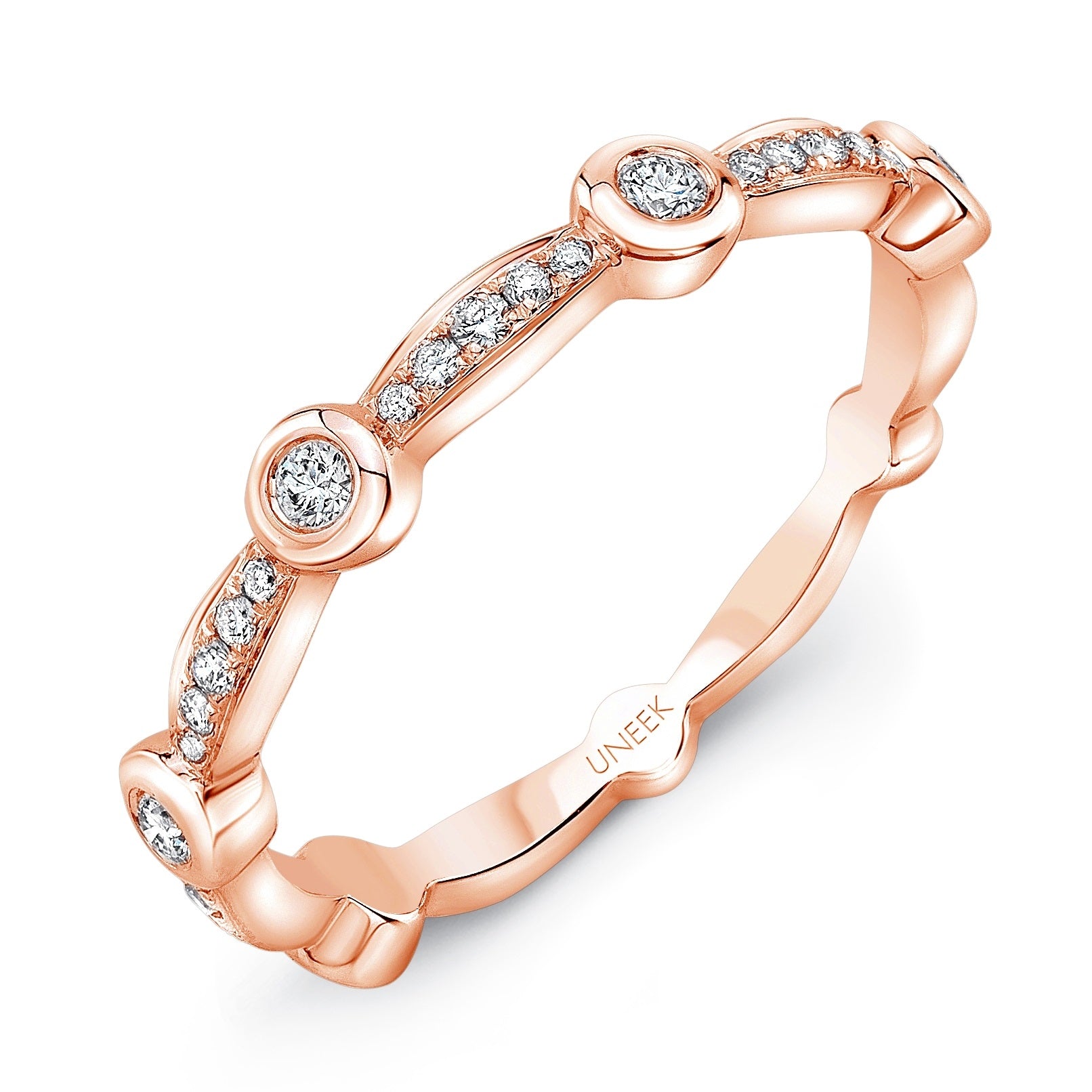 Stackable 14K Rose Band