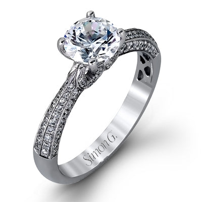 18KW Diamond Engagement Setting