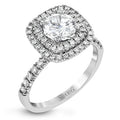18KW Double Halo Engagement Setting