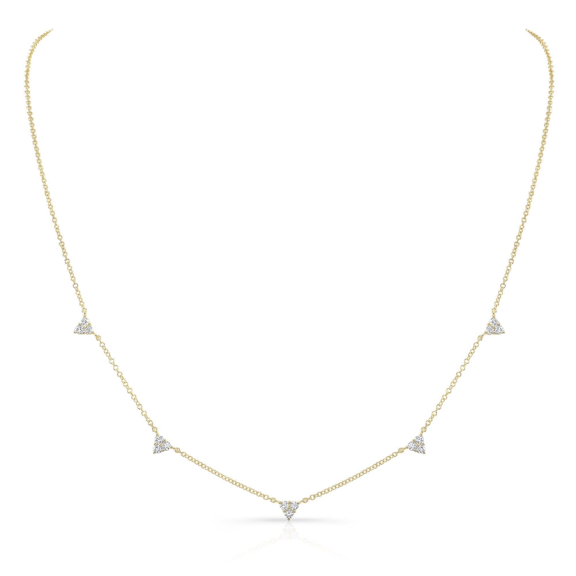 Triangle Station Necklace  By Just Desi