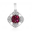 Ruby and Diamond Pendant