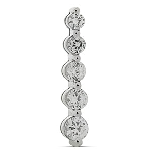 14KW Diamond Drop Pendant