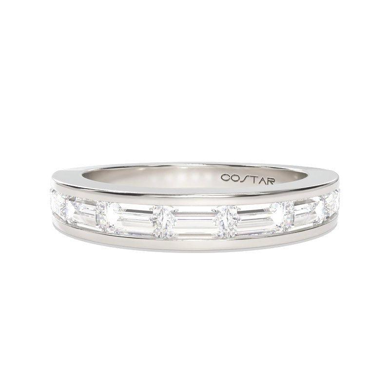Channel Set Baguette Cut Diamond Band