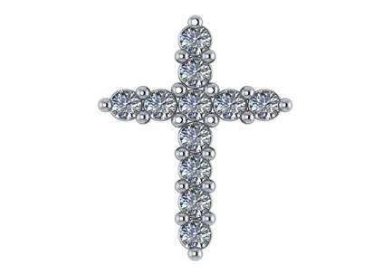 0.25 CT TW Diamond Cross