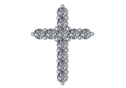 3/4 carat Diamond Cross