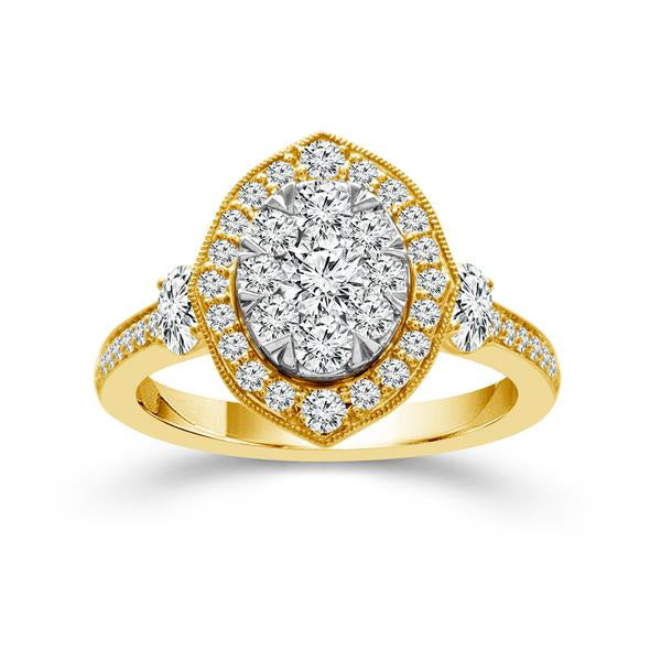 1.25 Carat TW Oval Ring