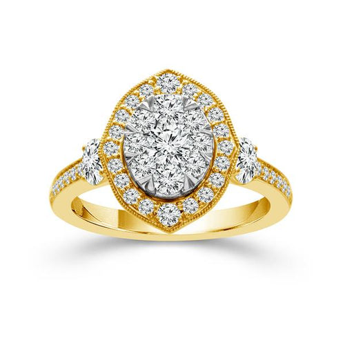 1.25 Carat TW Oval Ring