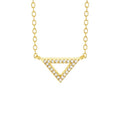 Round Diamond Triangle Shaped Pendant