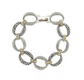 Sterling Silver Open Oval Link Bracelet